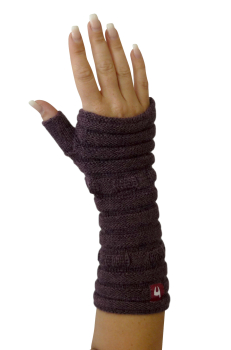 Preview: Arm-Stulpen ESPIGA Pulswärmer gestrickt Baby Alpaka Damen