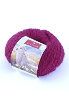 Preview: Baby-Alpaka Woll-Knäuel BULKY 50g 50m Nadel 8 Strick-Häkel-Garn